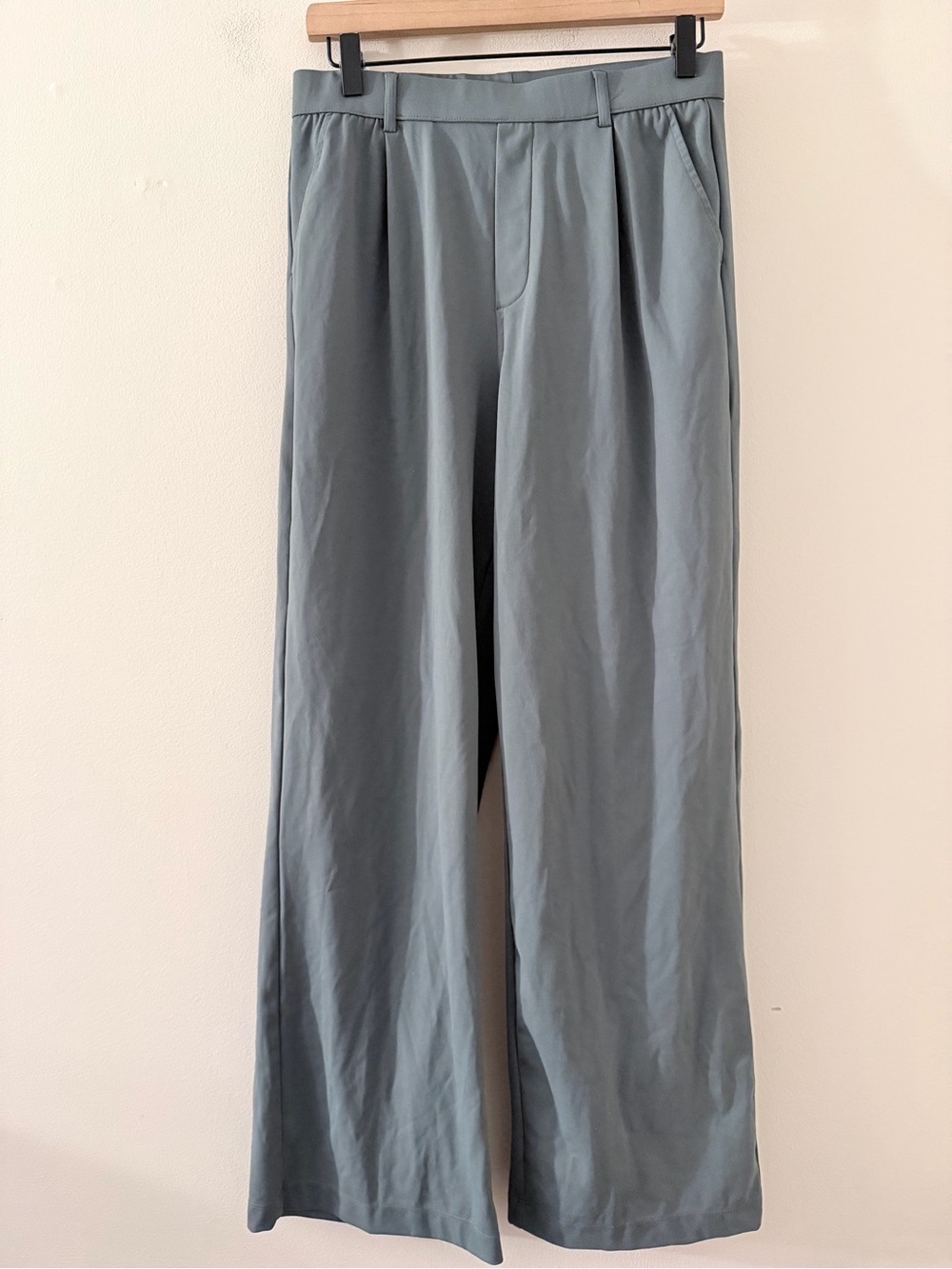 Halara Wide-Leg Work Pants elastic waist M
